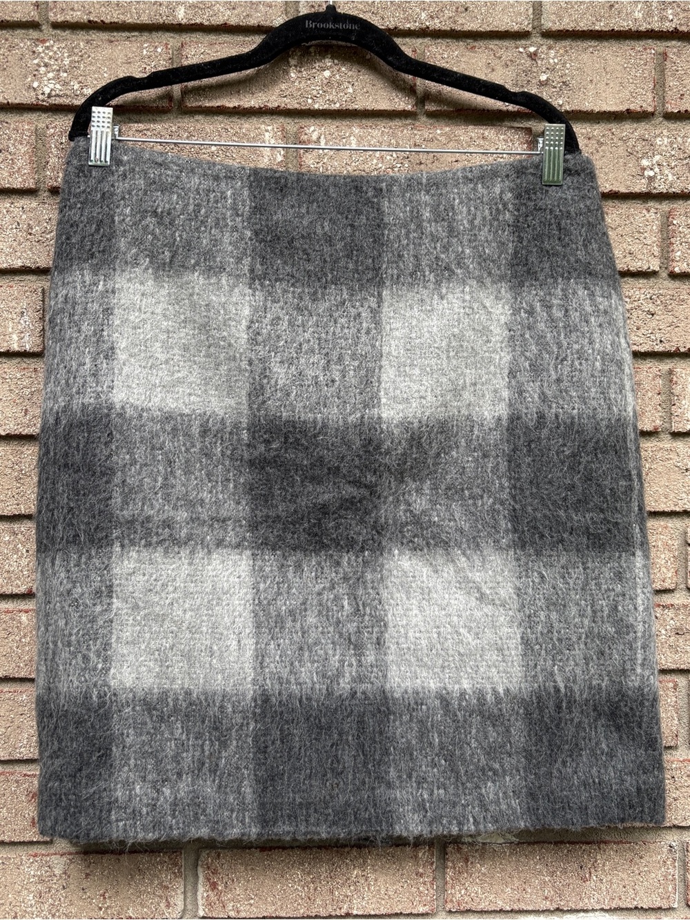 Talbots Skirt Plaid Wool Blend 12